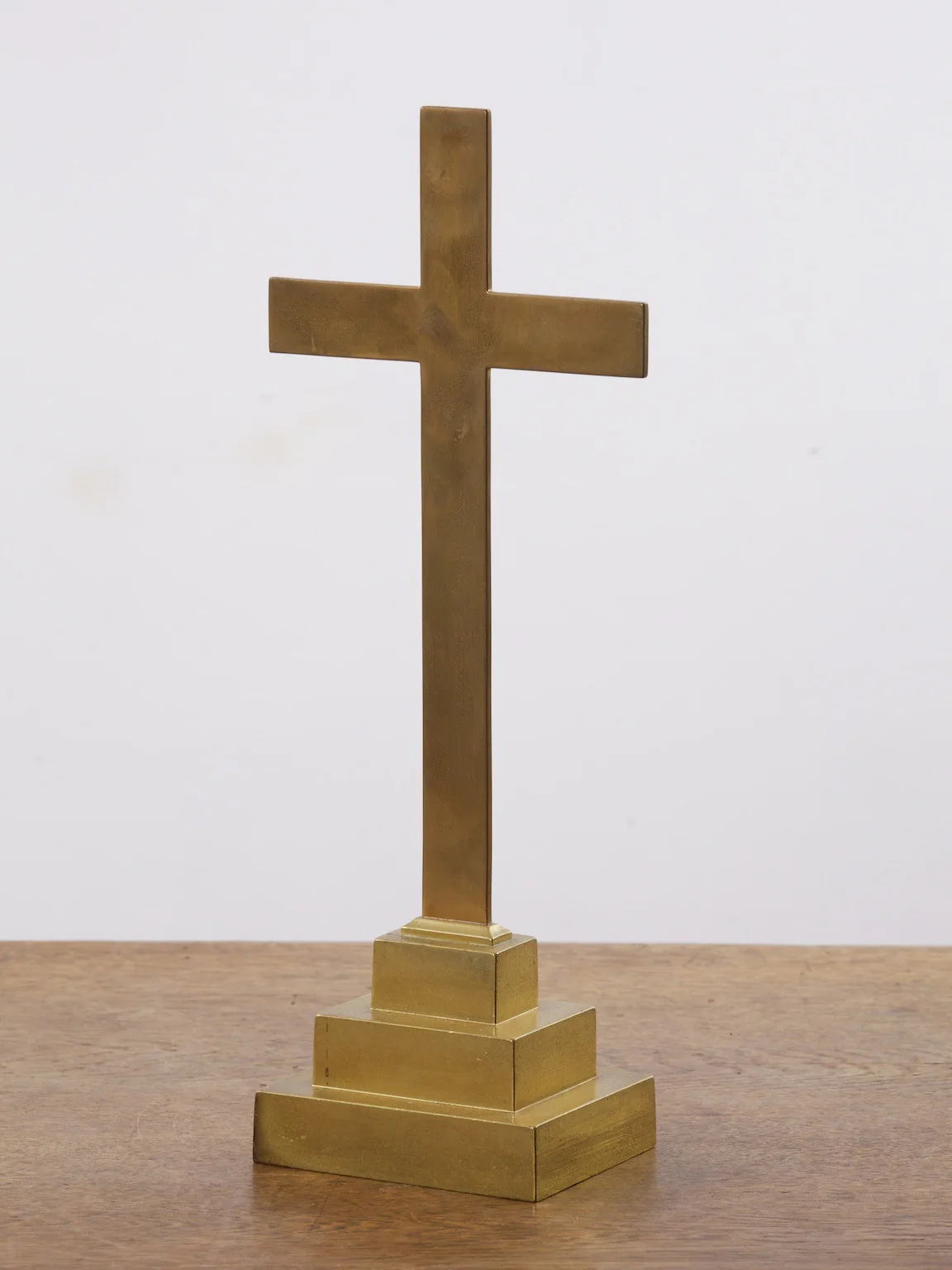 Simple Brass Crucifix - Image 2