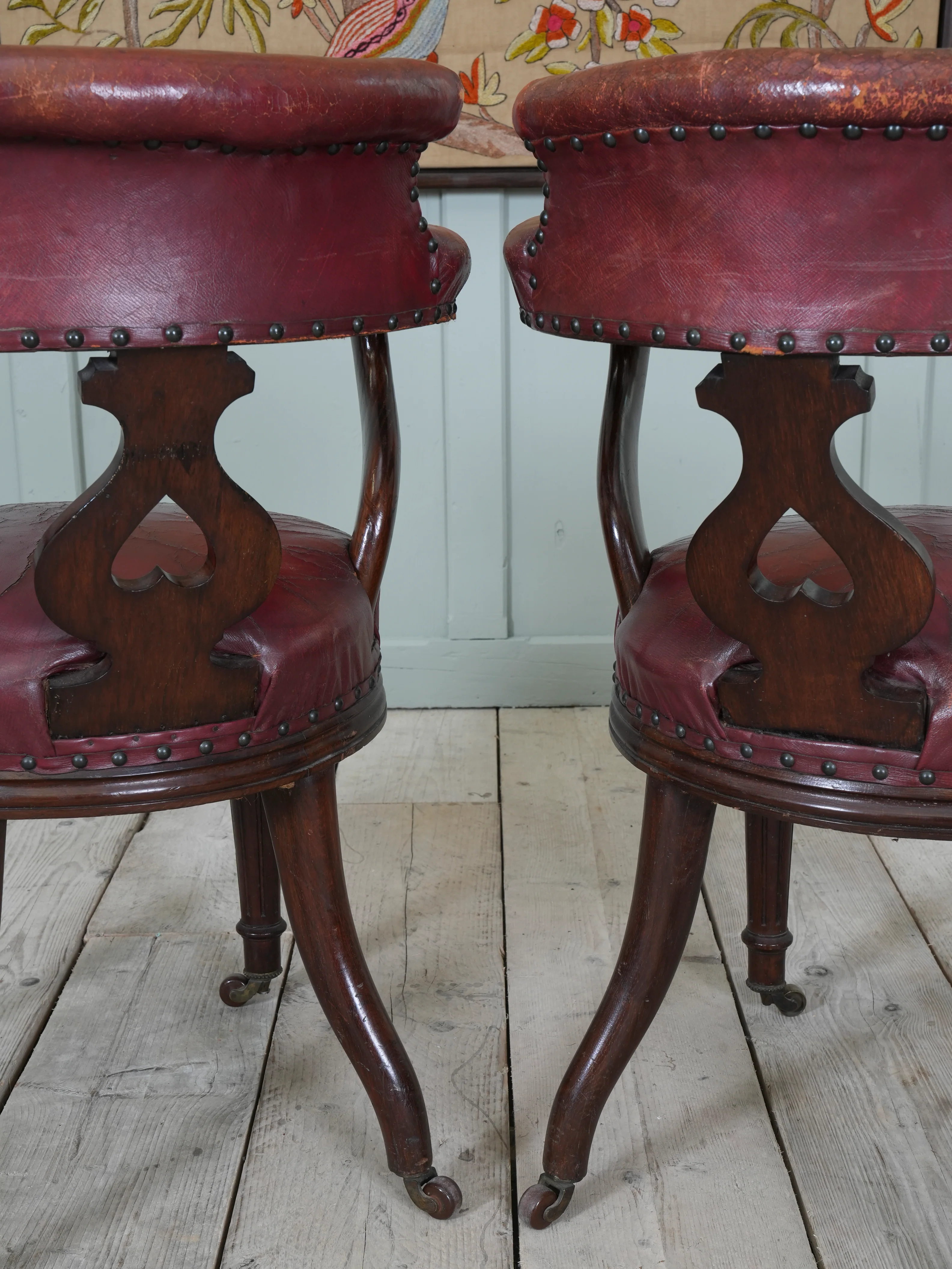 A Set of Six 19th Century Gillows Library Chairs - Image 10
