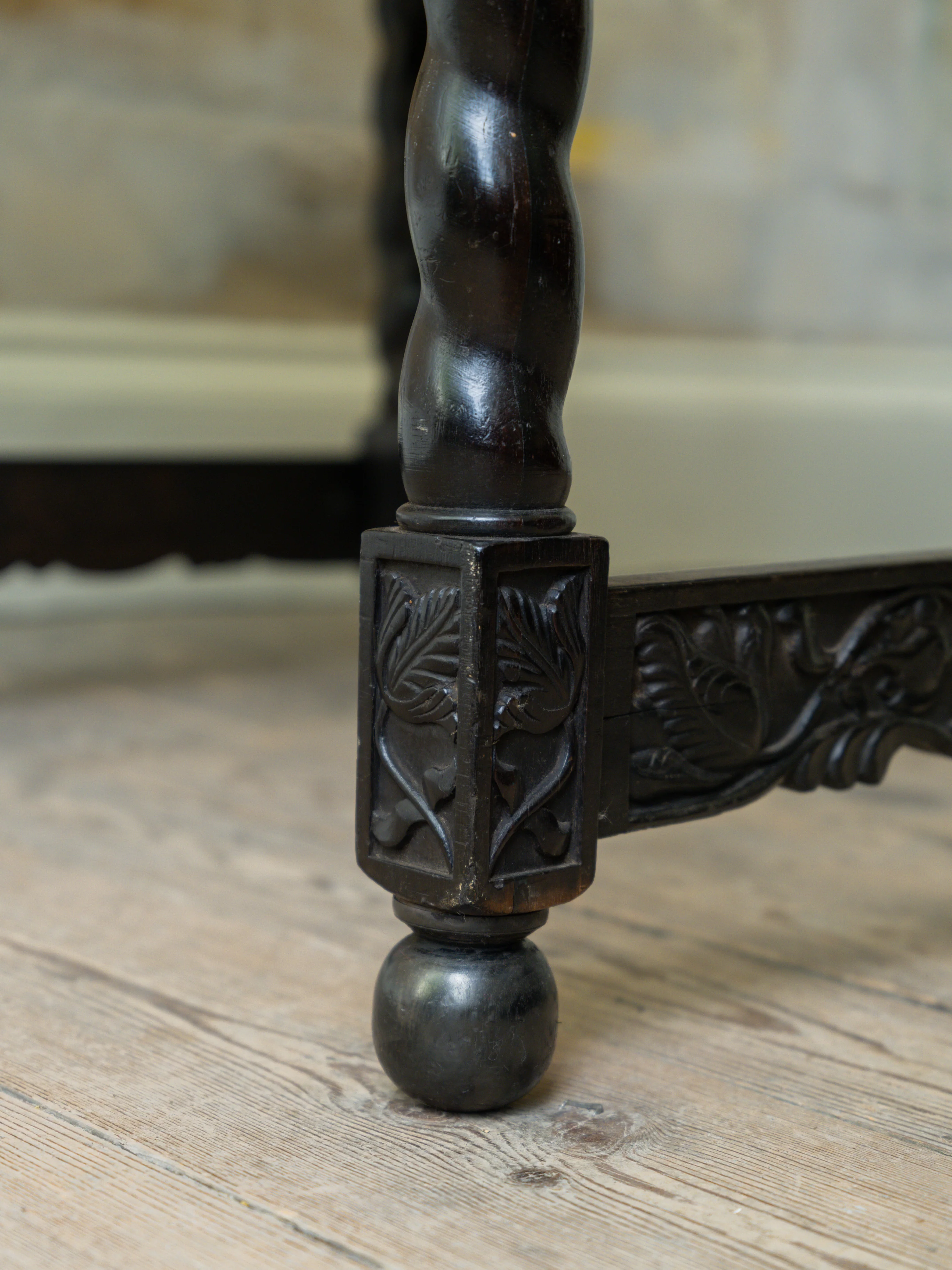 A 17th Century Dutch Colonial Ebony Armchair - Image 13