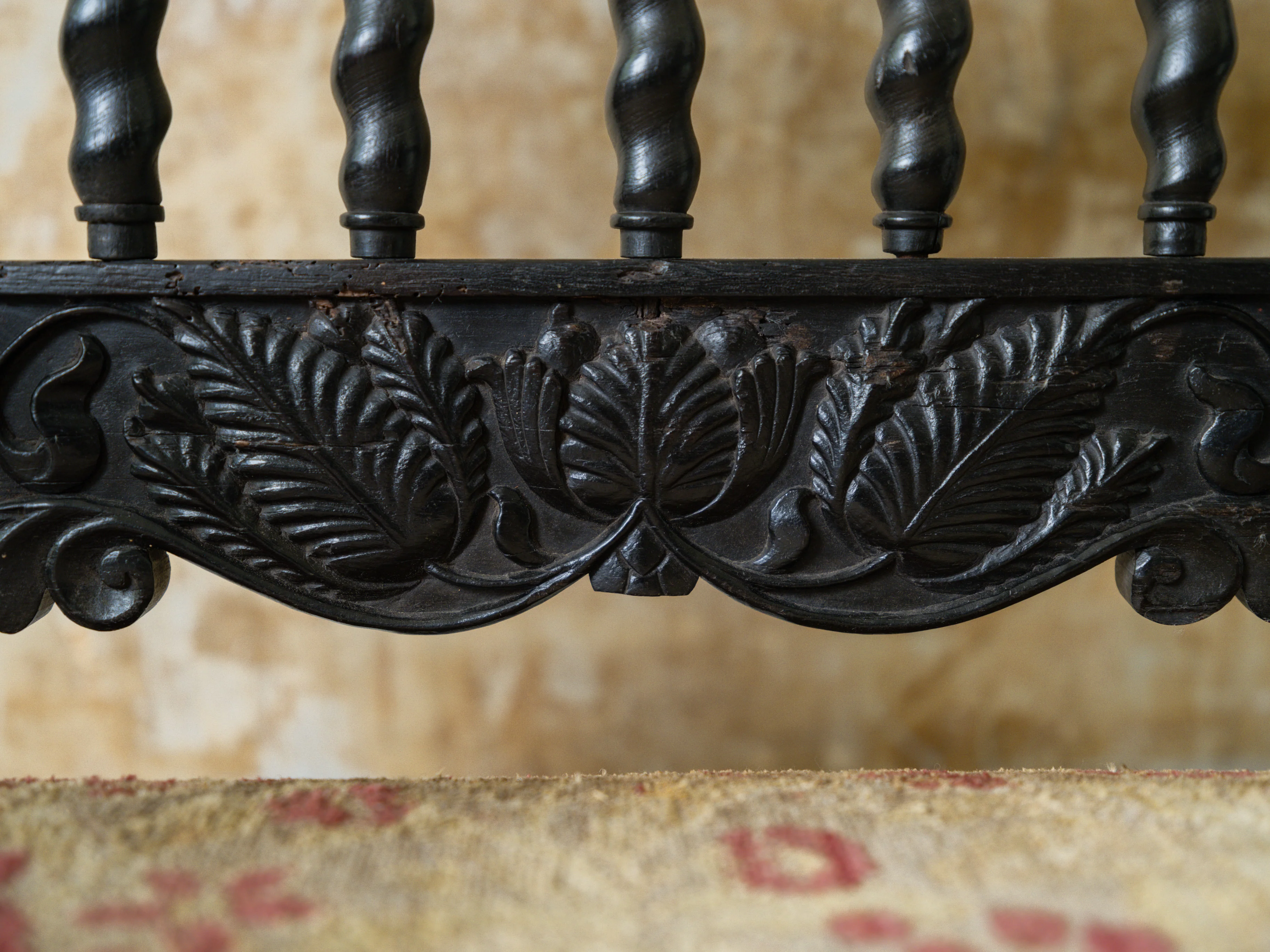 A 17th Century Dutch Colonial Ebony Armchair - Image 7