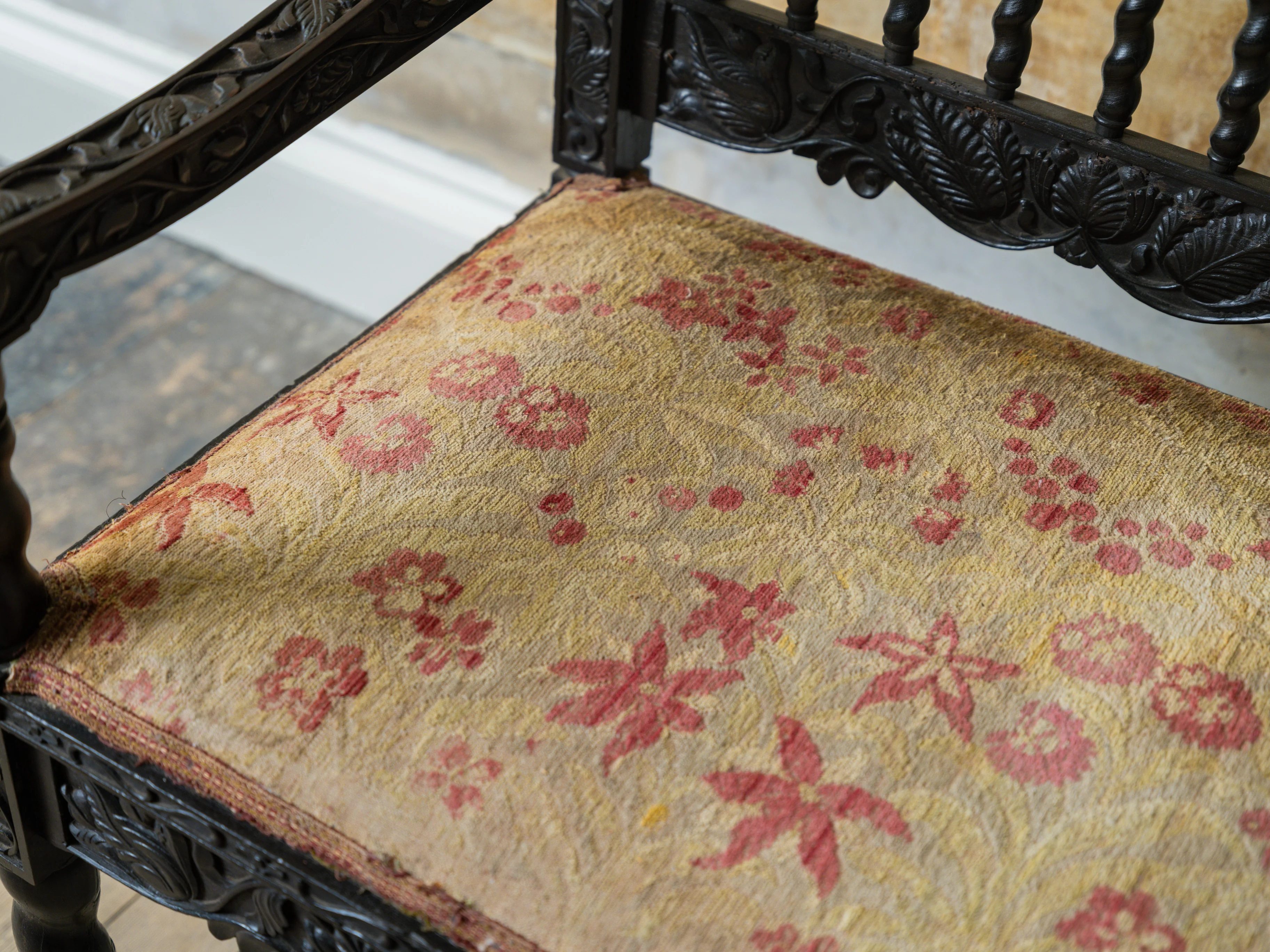 A 17th Century Dutch Colonial Ebony Armchair - Image 8