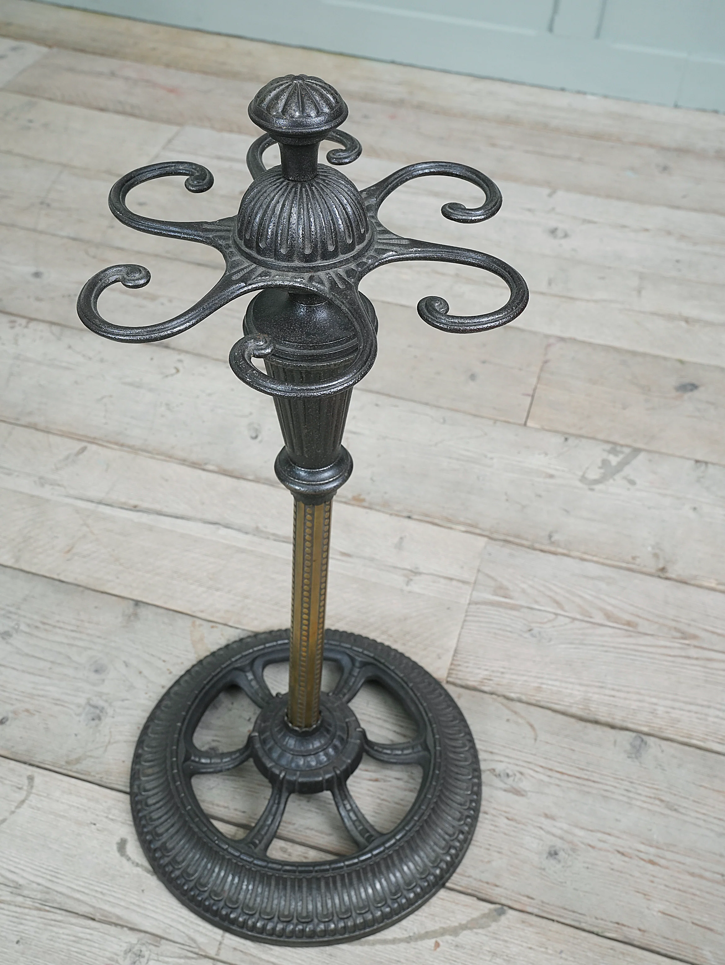 A Cast Iron & Brass Stick Stand - Image 8