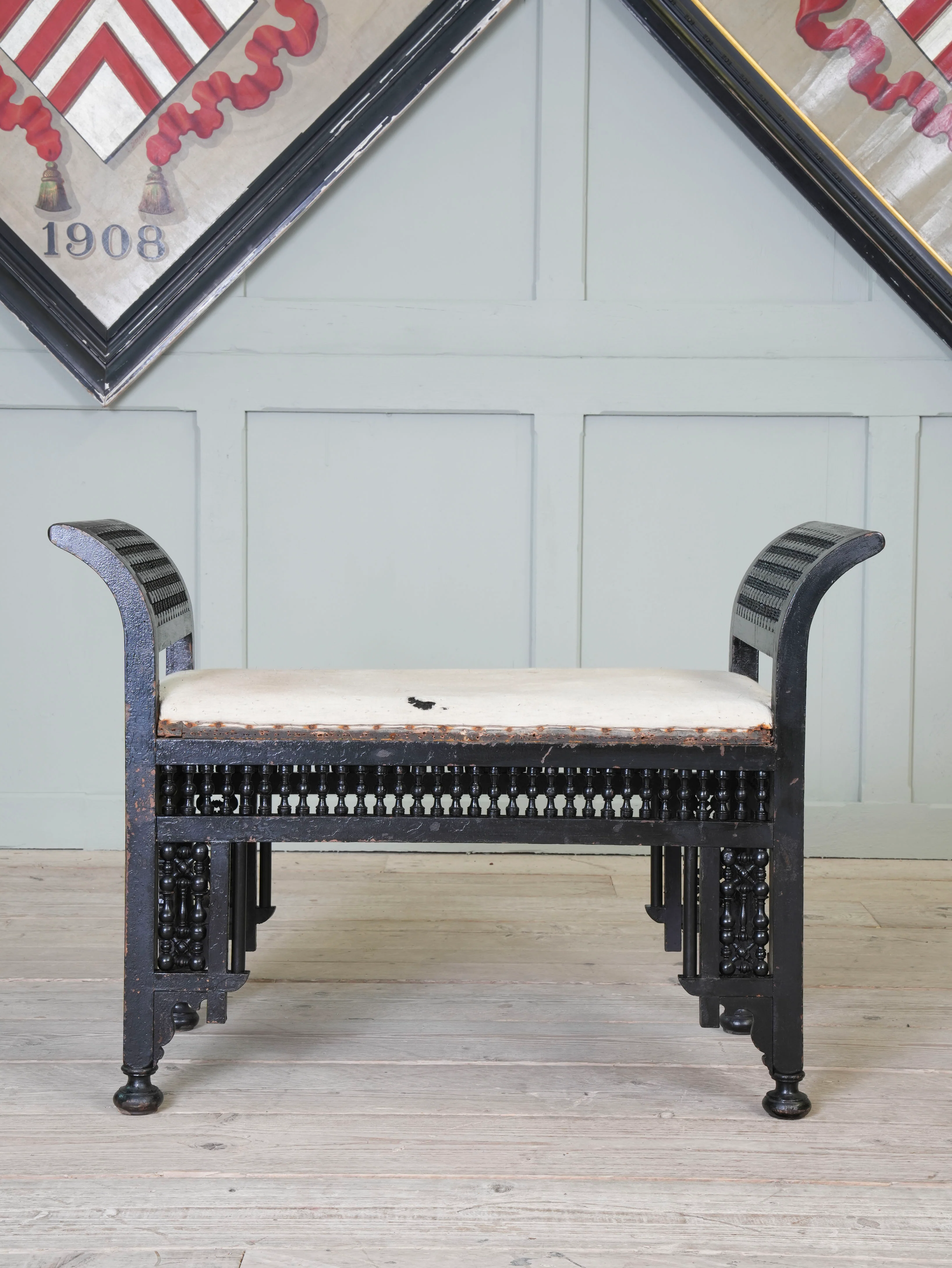 A Moorish Upholstered Stool - Image 3