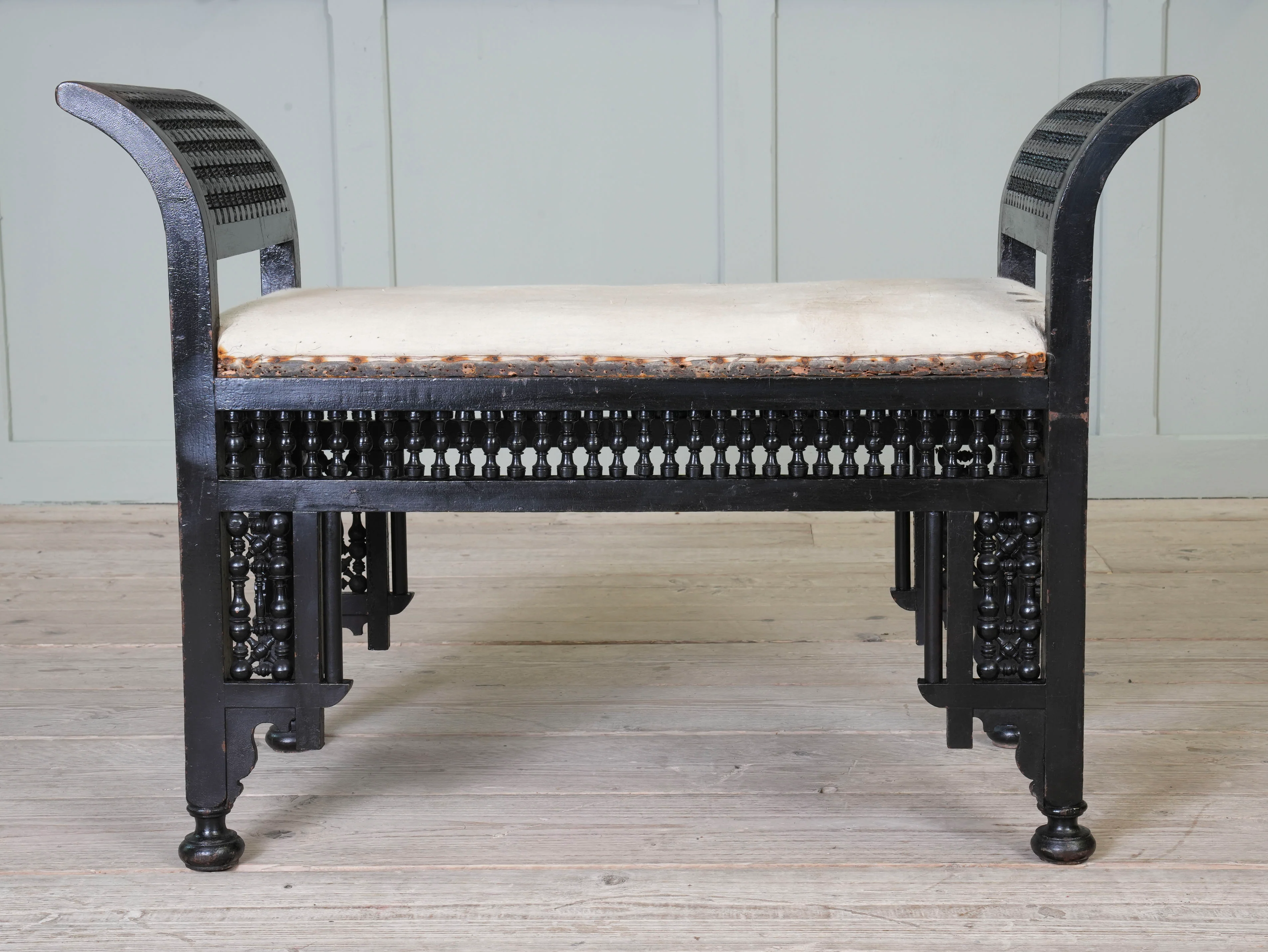 A Moorish Upholstered Stool - Image 7