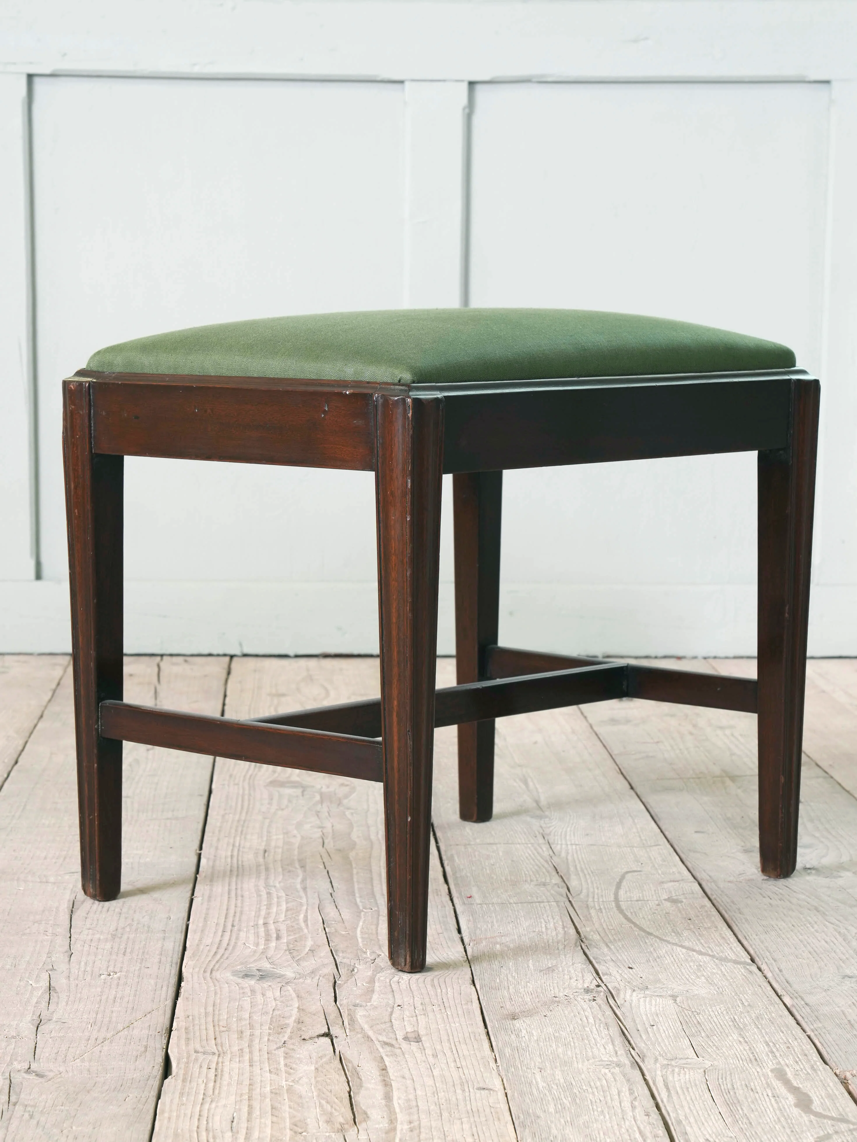 Two George III Upholstered Mahogany Stools - Image 13