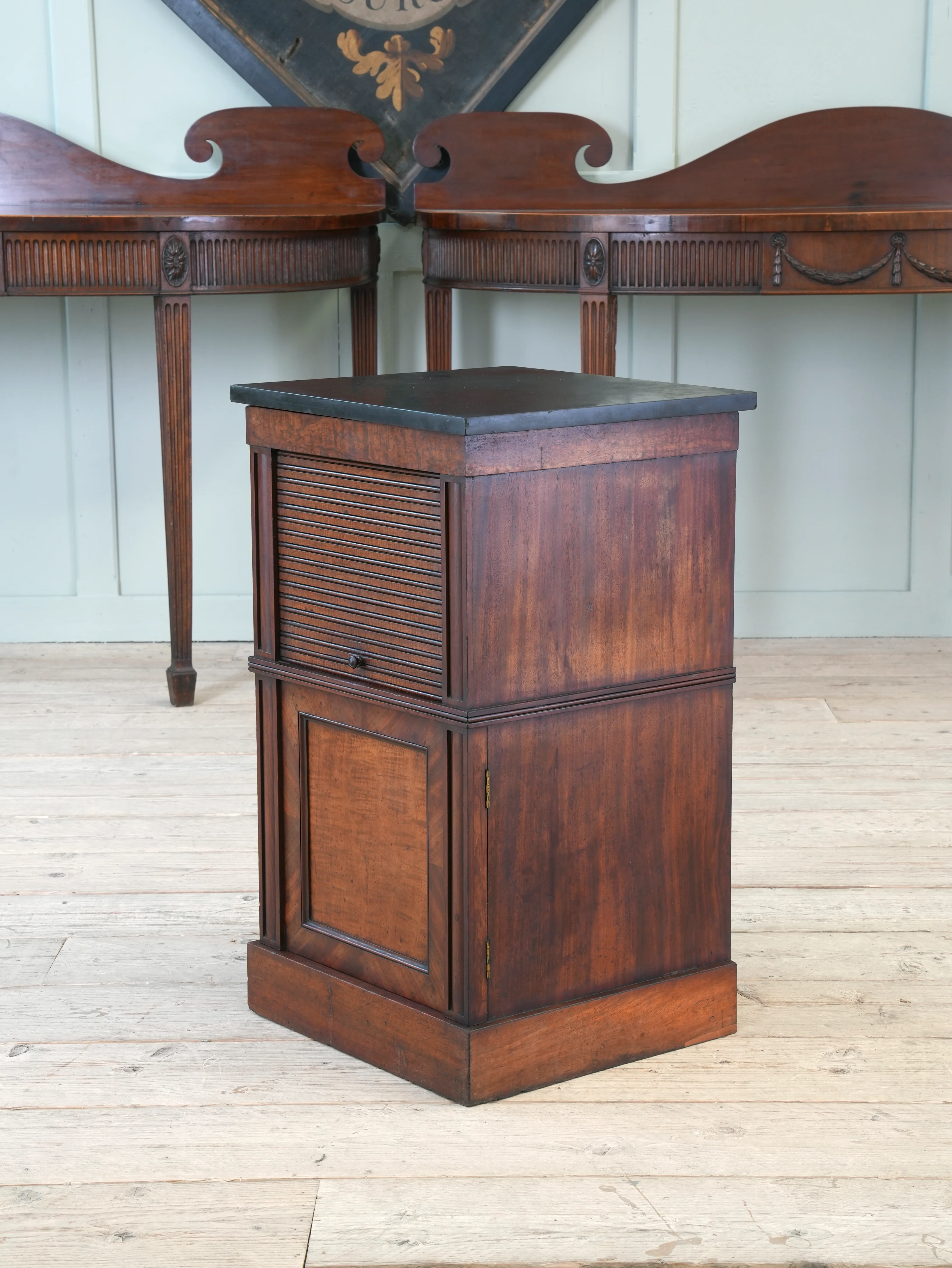 A Regency Mahogany Tambour Fronted Cabinet - Image 5