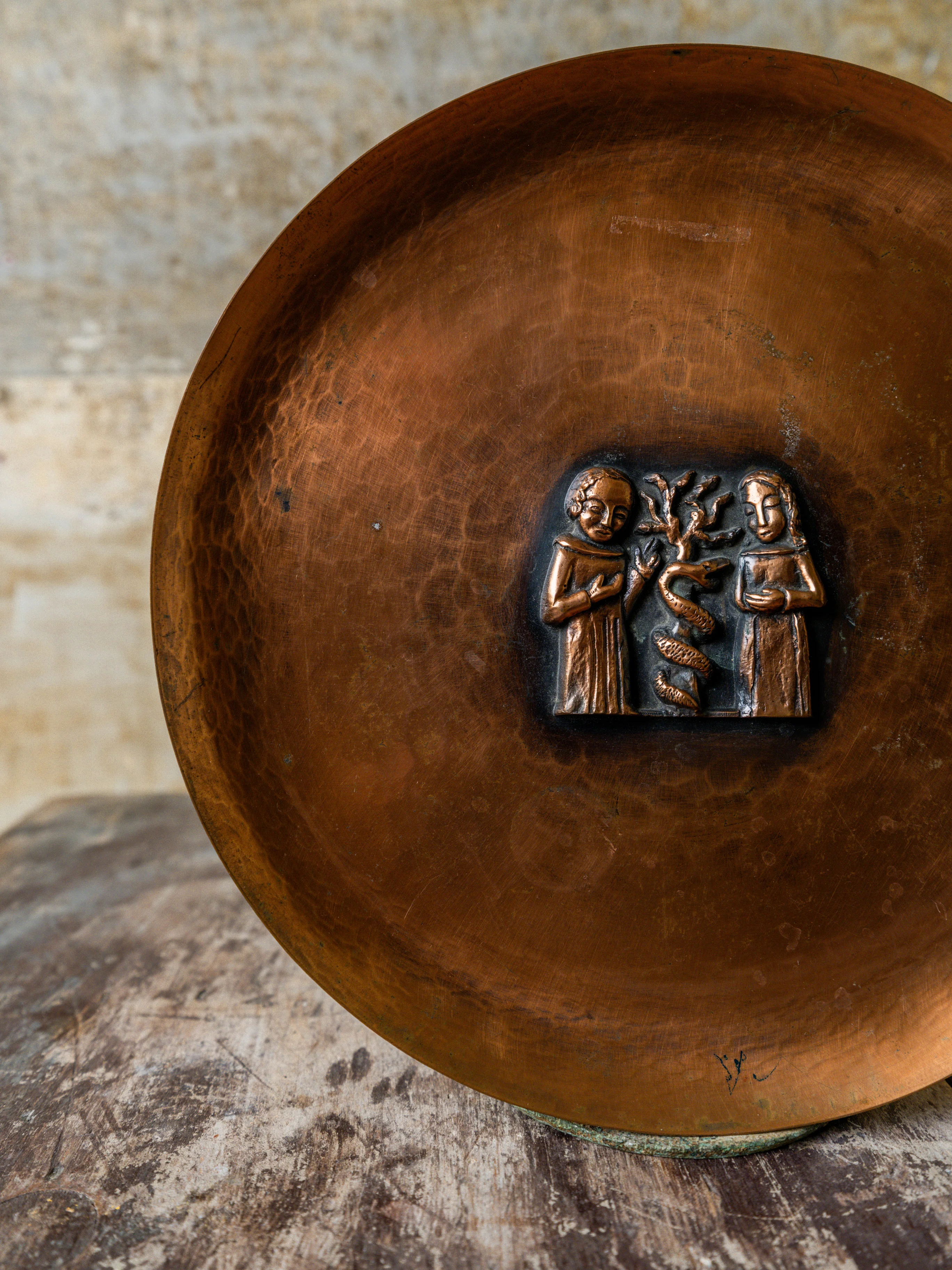 A Magrit Tevan Copper Dish - Image 3