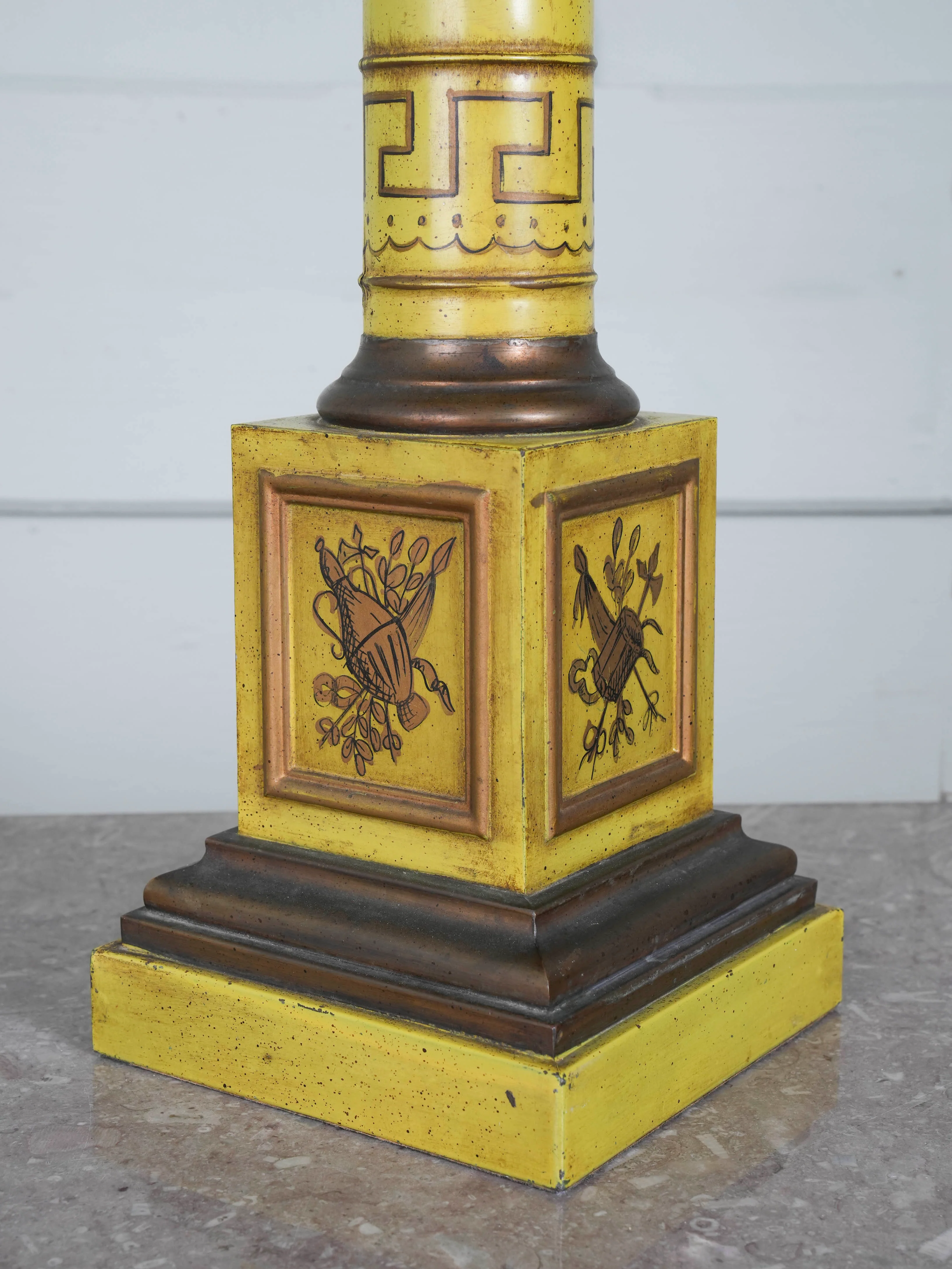 A Toleware Table Lamp - Image 5