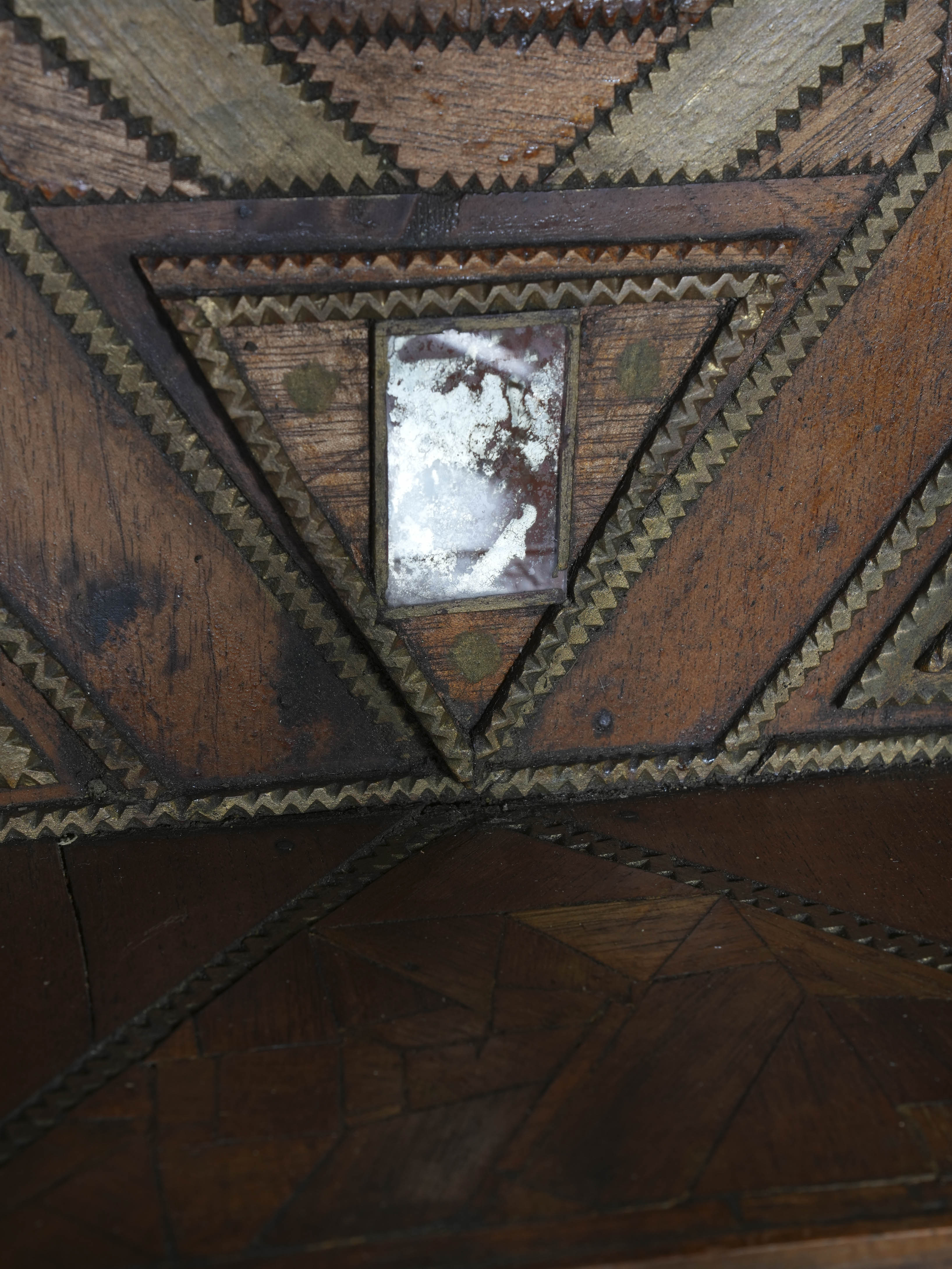 A Glazed Tramp Art Cabinet - Image 8
