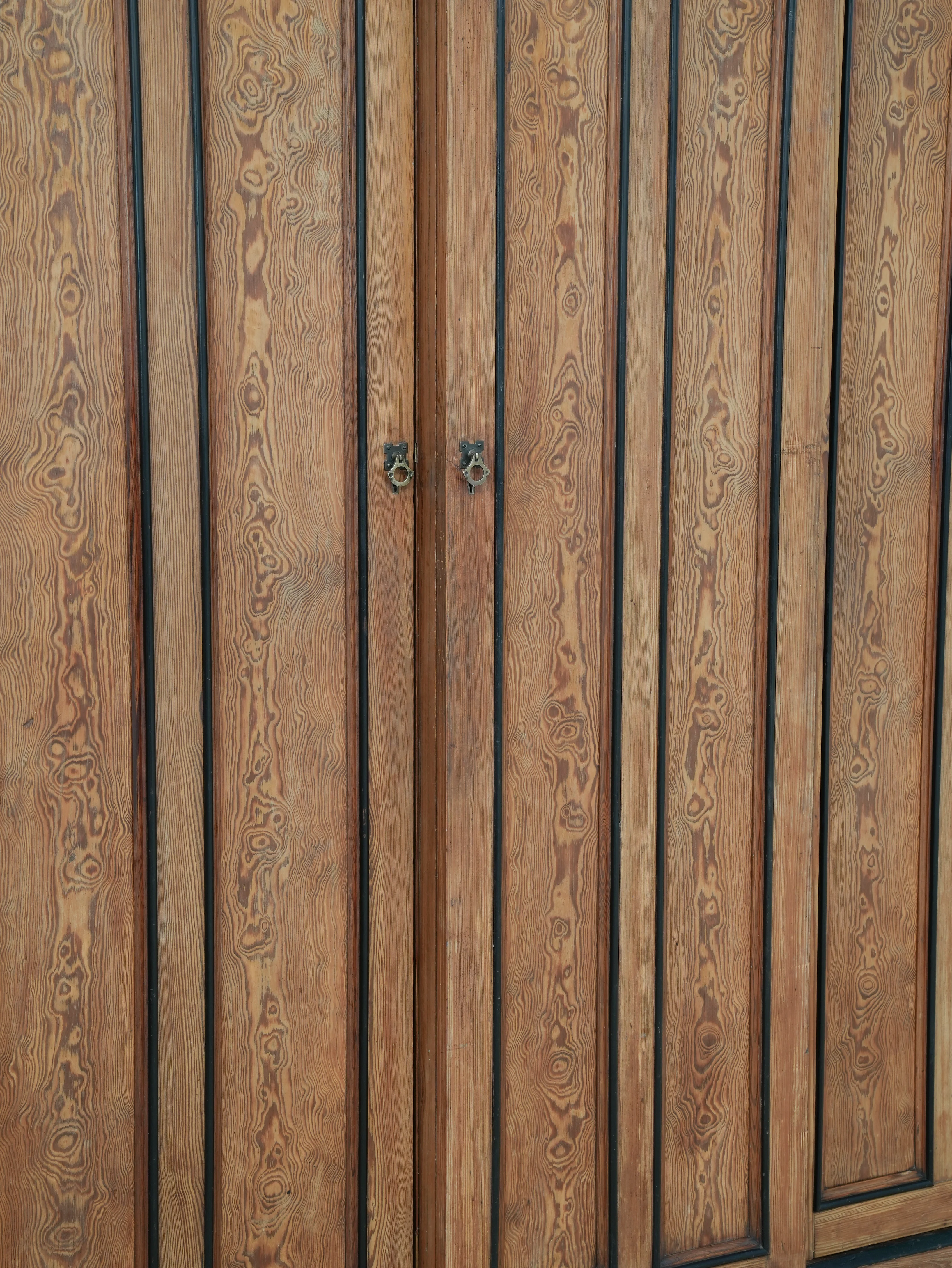 A 19th Century Baltic Pine Breakfront Wardrobe - Image 6