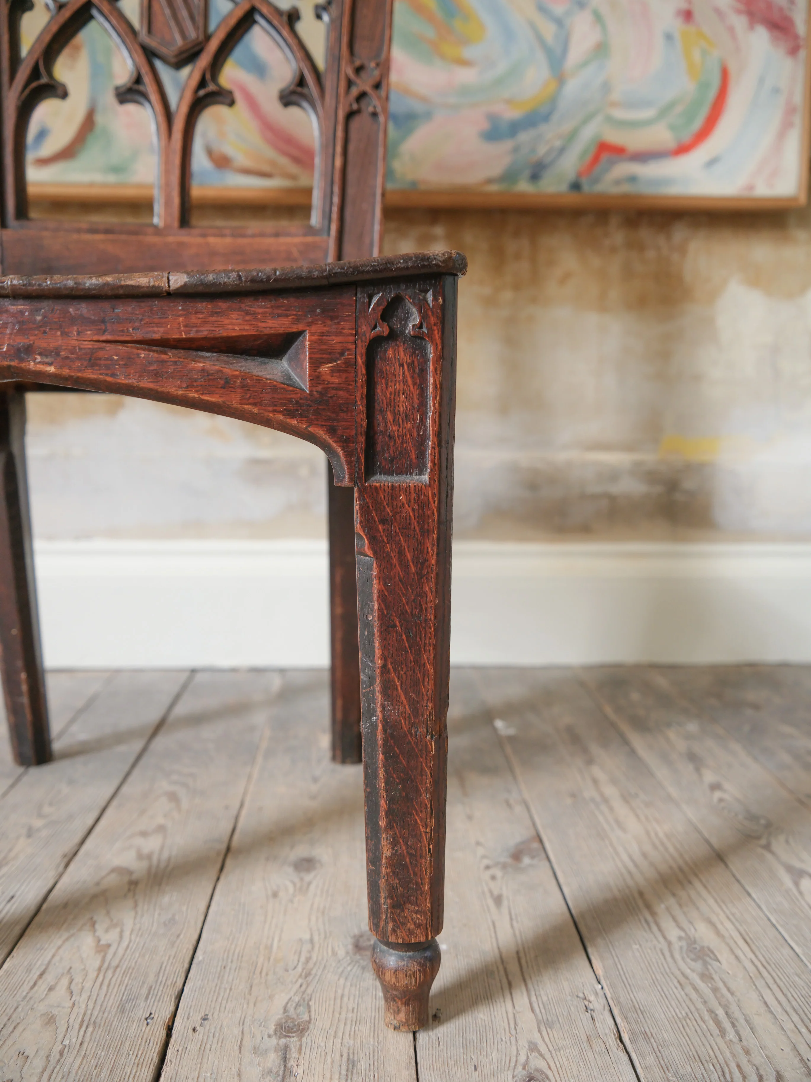 A 19th Century Gothic Revival Side Chair - Image 7